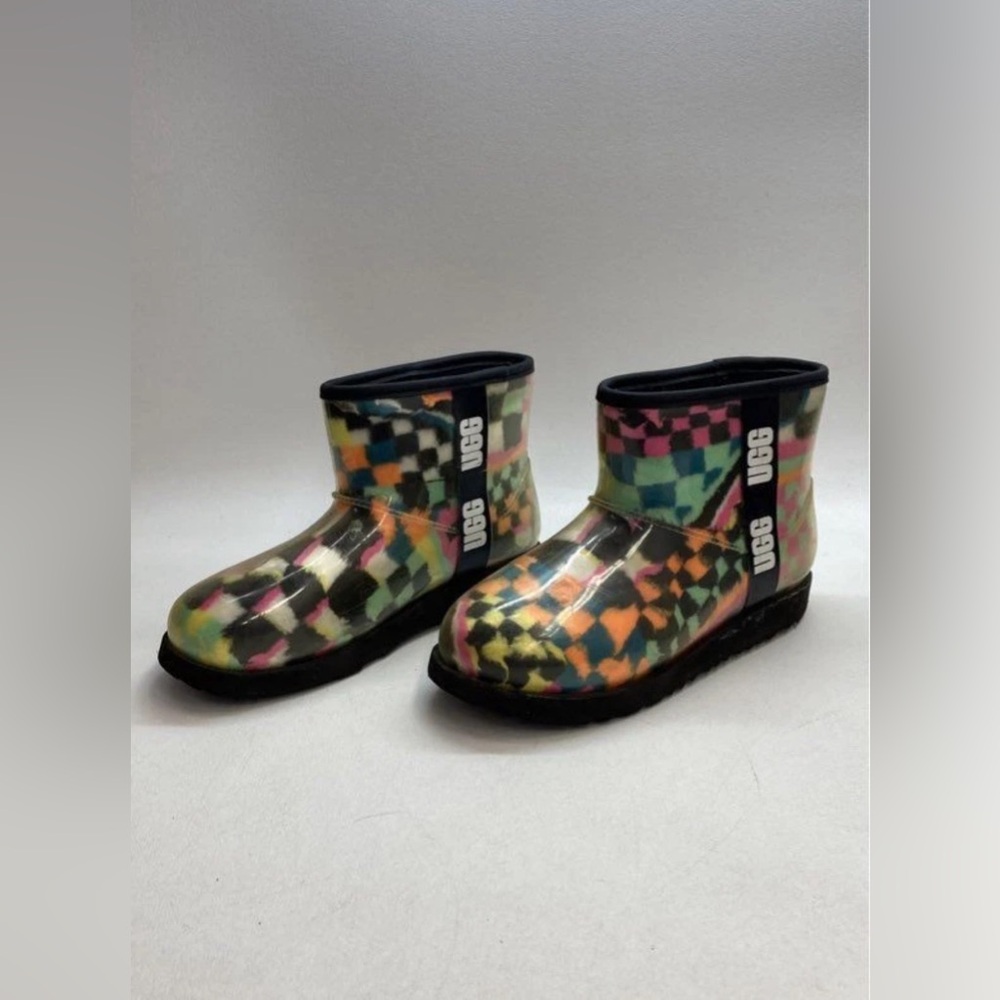 UGGs Multi-Colored Checkered Boots Size 8
